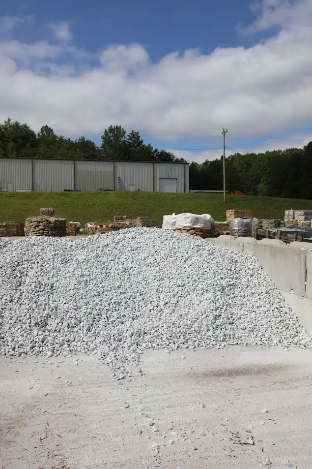 #57 White Marble pile in Stone Yard