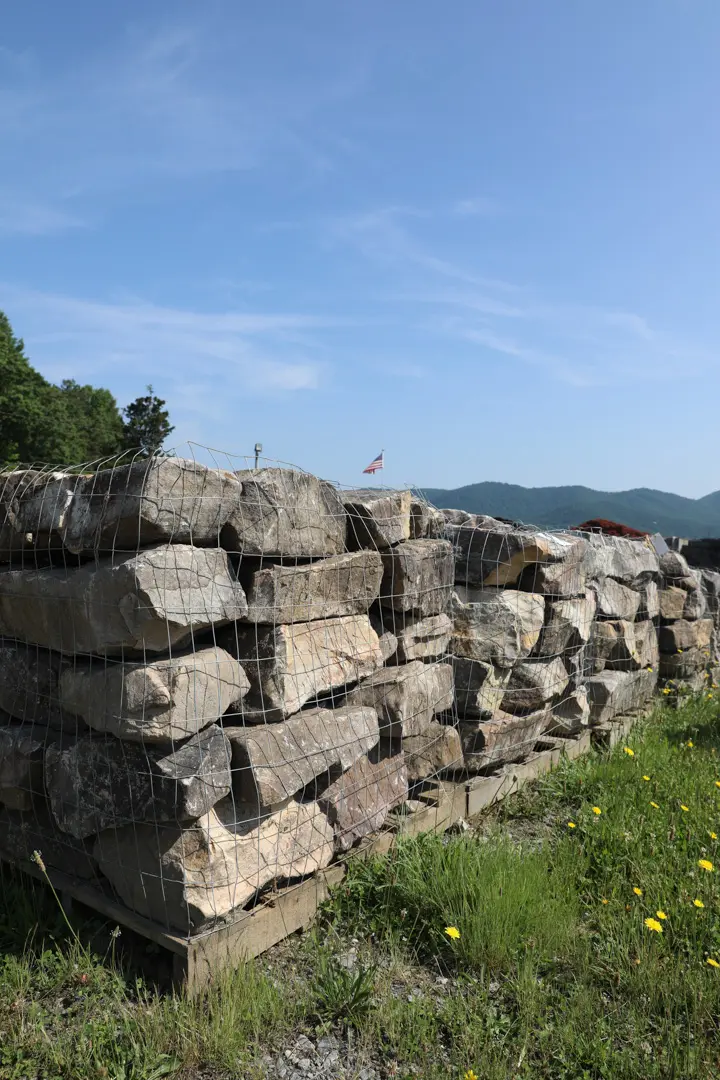 Long Thick Stack In Stone Yard