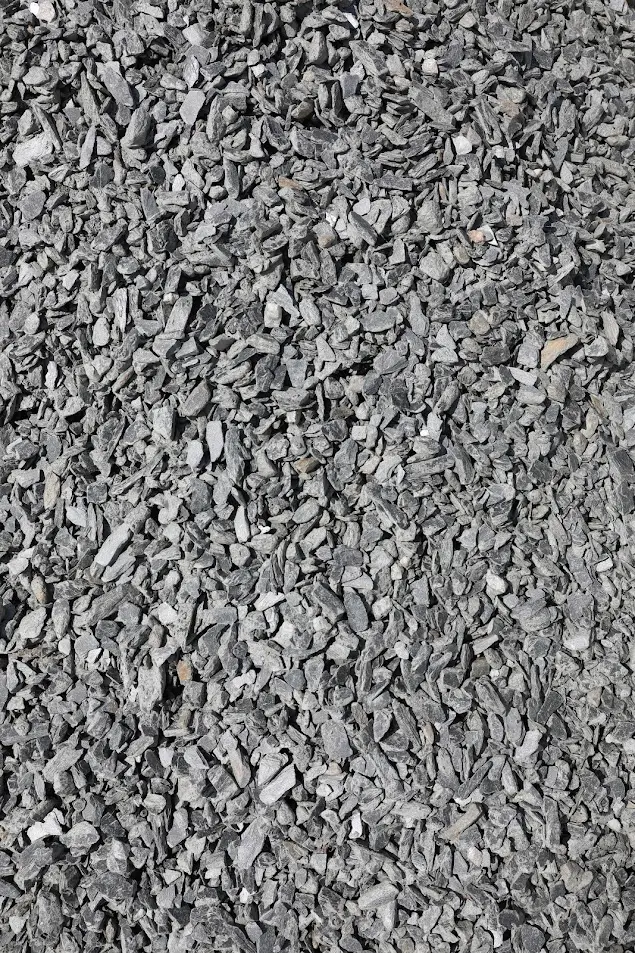 Slate Chips Pile in Sone Yard
