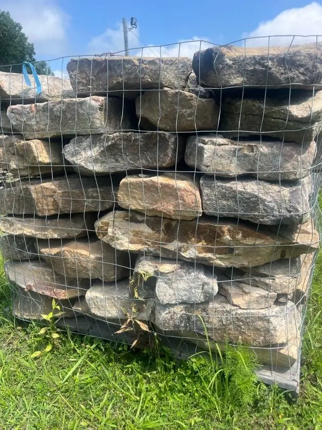 3-4 Inch Fieldstone In Stone Yard